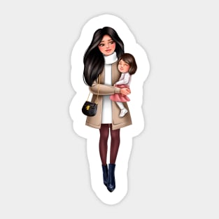 Mother with doughter Sticker